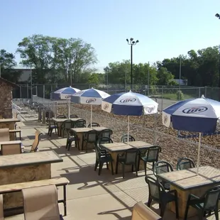 Sand Volleyball and outdoor patio
