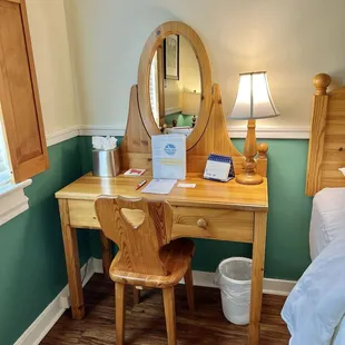 Desk in the room