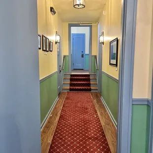 View down the hall