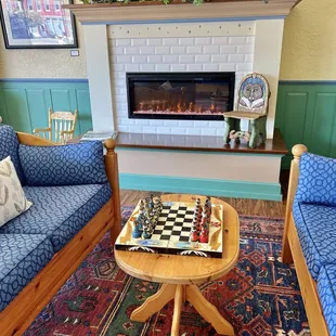 Chess in the lobby