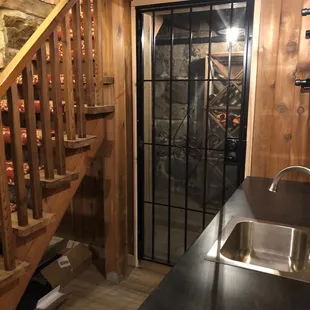 &quot;Wine shelter&quot;. Wine room/tornado shelter!