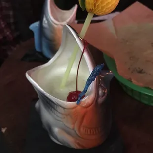 Marlin chasing the mermaid