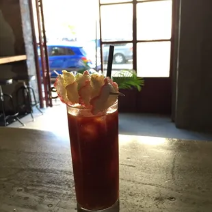 Sneak peek at the kimchee Bloody Mary