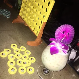 Mt. Kilauea Colada &amp; Spongebob Connect 4