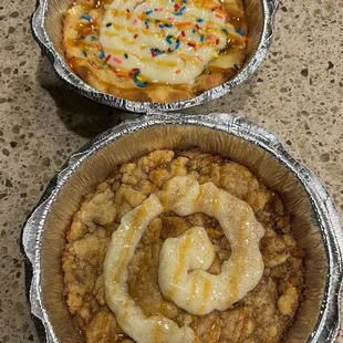 Birthday Cake and Snickerdoodle Cookies. They are big 6" diameter cookies for $5. If you are near Crimson and Southern stop and enjoy.