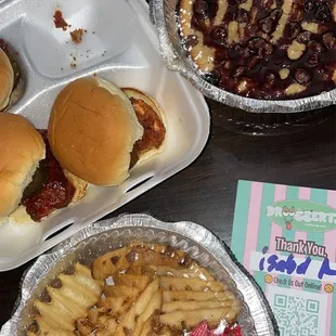 Fries, Tennessee sweet heat, OG chocolate chip