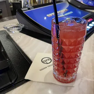 My fave bar at GVR. The Drop bar. Having a juice cocktail.