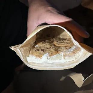 Melted and refrozen cookies