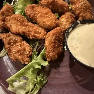Fried artichoke starter