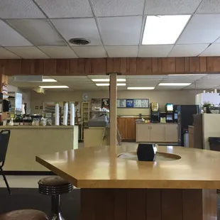 "I've been here 18 yrs.Nothing's changed" said the Donut Lady. I love small businesses with credit card &amp; Apple Pay readers.