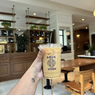 Iced oat milk vanilla Latte