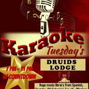Karaoke Tuesdays 7-11pm Every Tuesday..Tacos $1 after 7pm..full bar..open kitchen!!