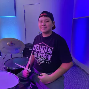 A great kid, Danny is 12 years old and learning to play all styles of music with Chip Ritter! Danny's favorite bands include Kingdom Muzic P
