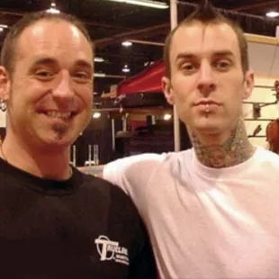 Chip Ritter gave stick trick drum lessons to Travis Barker in 2008!