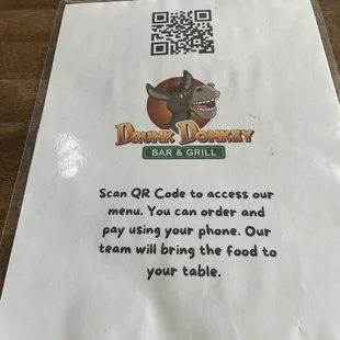 Their menu ti scan and check out.....