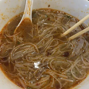 Beef Pho Dinner with extra chili oil