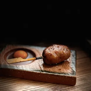 Meatball with marinated egg