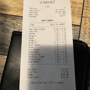 Ranch, blue cheese, sour cream  sauces are all $1 each.