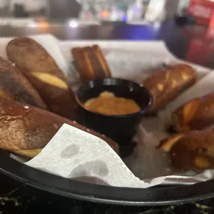 Pretzels and Beer Cheese.