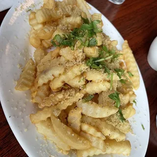 Garlic Fries with Parmesan Cheese