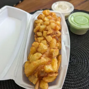 Korean Dog - only served from their food truck!