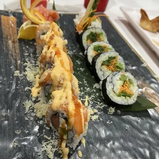 Salmon Lover Roll &amp; Veggie Roll