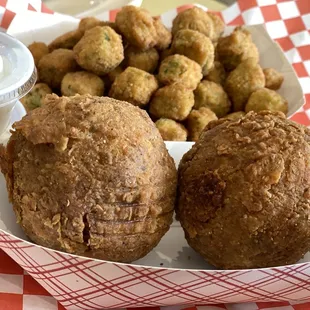 Boudin Balls and Fried Okra $3.69 Each