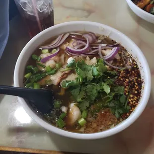 Pho supreme, all meats(no option) spice level: &quot;careful&quot;
