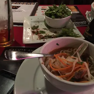 Can&apos;t remember the name but was largest one on the menu under soups. Had noodles, beef, chicken, and shrimp. So good!