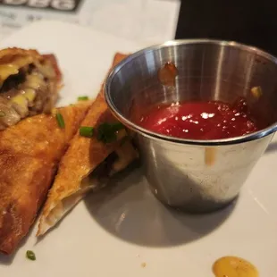 Cheesesteak eggrolls