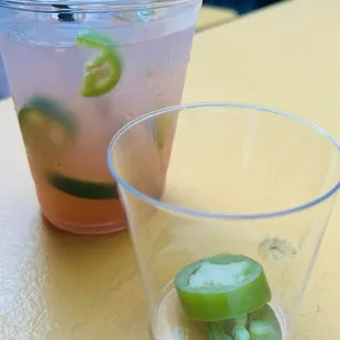 Spicy pink margarita