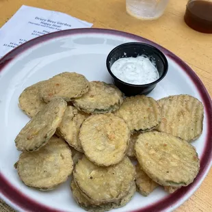 Fried Pickles with Ranch