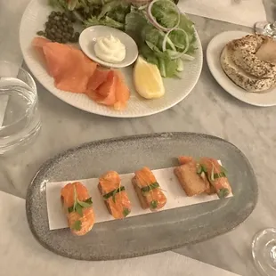 Salmon Bagel Plate