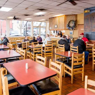 people sitting at tables