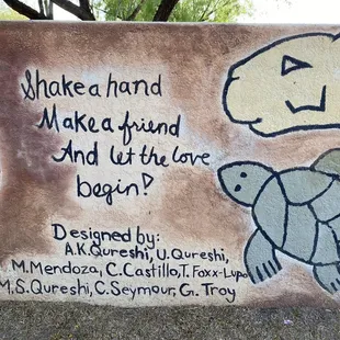Beautiful art at Dunbar playground, nextdoor