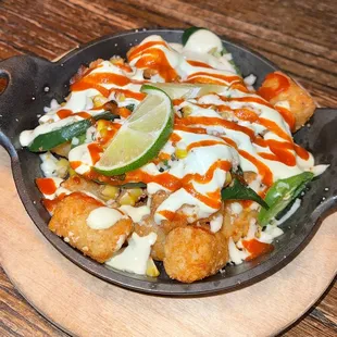 Appetizer: Spicy Street Corn Tots