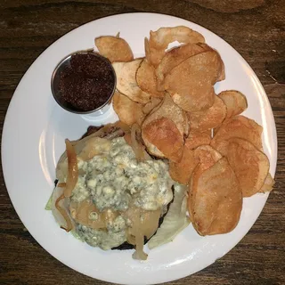 Blue Cheese and Fig Burger