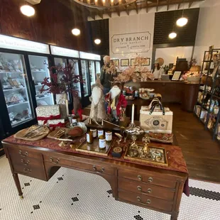 Inside view of the shop.