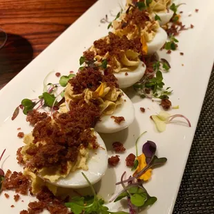 Deviled Eggs with Bacon