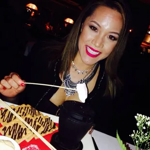 S&apos;mores! So fun! Valentine&apos;s Day Prix Fixe Menu 2014.