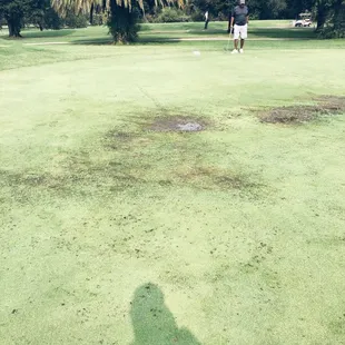 Horrible course, excessively muddy and make shift green for 18. Without any heads up from pro shop.