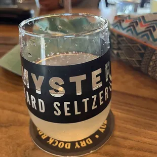 Ginger lime seltzer.