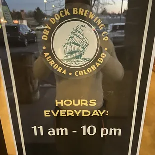 Beer time table here at Dry Dock
