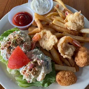 Shrimp salad lunch special.