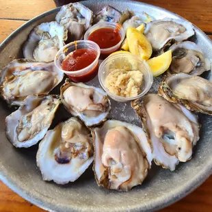 Oyster in a half shell