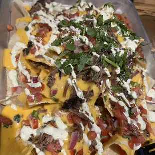 Nachos with brisket
