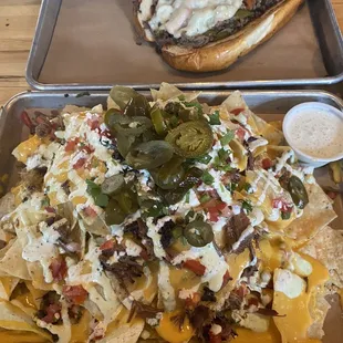 Brisket Nachos for 1