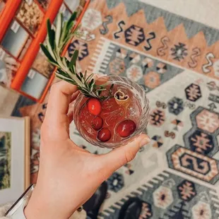 Cranberry Mule being enjoyed and enjoyed by Jenna Hazel of Hazel Haus