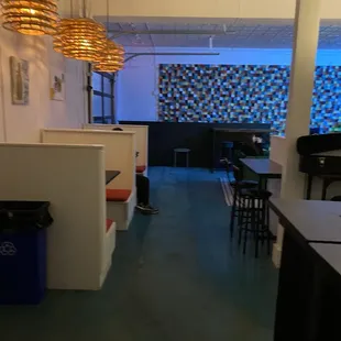 Music area for open mic sessions