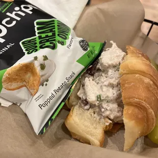 Chicken salad croissant